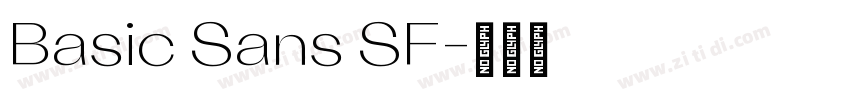 Basic Sans SF字体转换